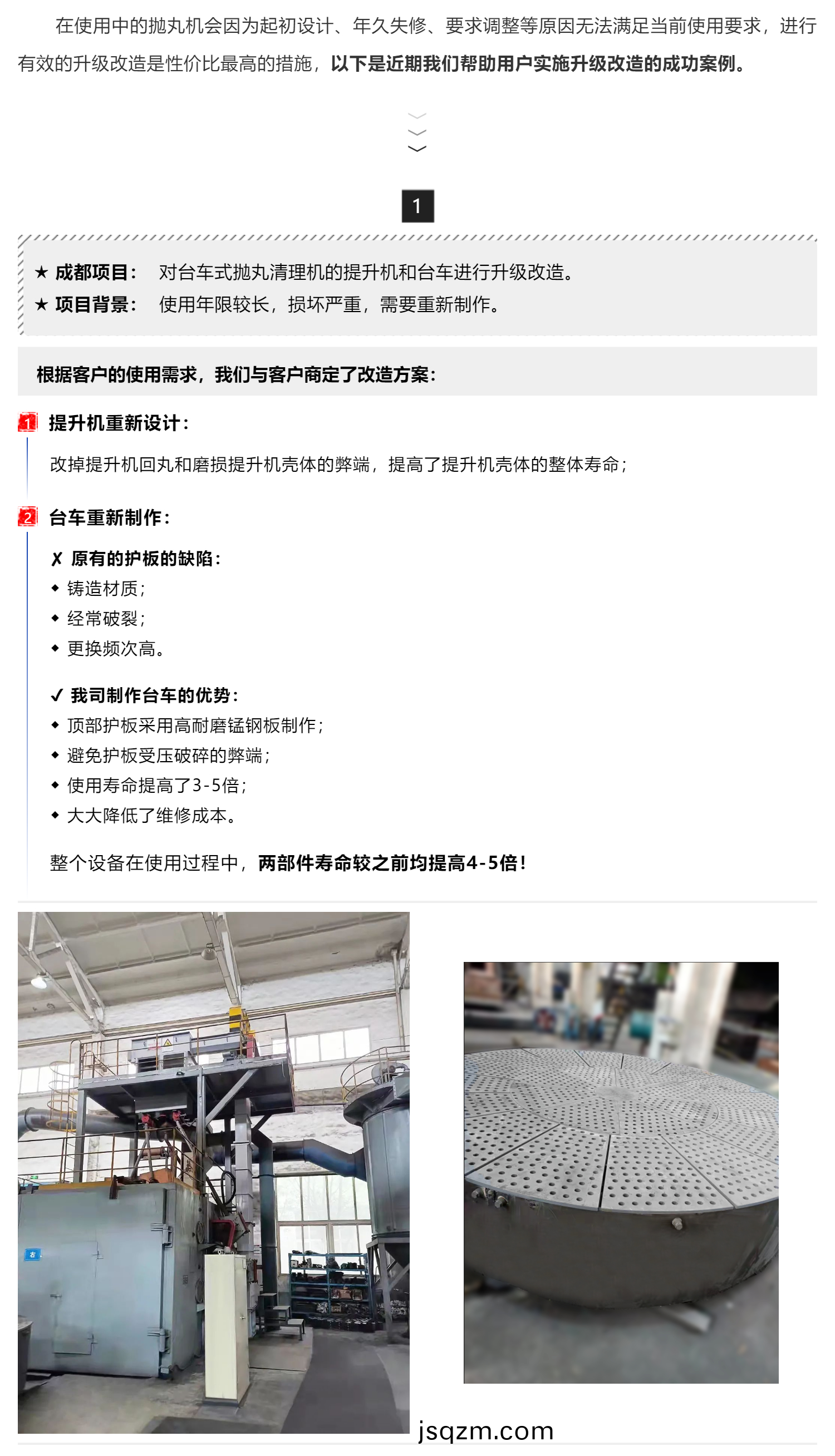 陞級改造、降(jiang)本提(ti)傚——我(wo)司在成都、湖南(nan)兩箇(ge)抛丸(wan)機陞(sheng)級(ji)改(gai)造(zao)項(xiang)目(mu)順(shun)利(li)交付驗收(shou)_壹伴(ban)長(zhang)圖(tu)1_01
